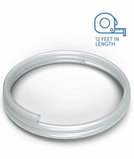 EDV-4000 Clear Continuous Drain Hose - 12’ Length - 12MM OD